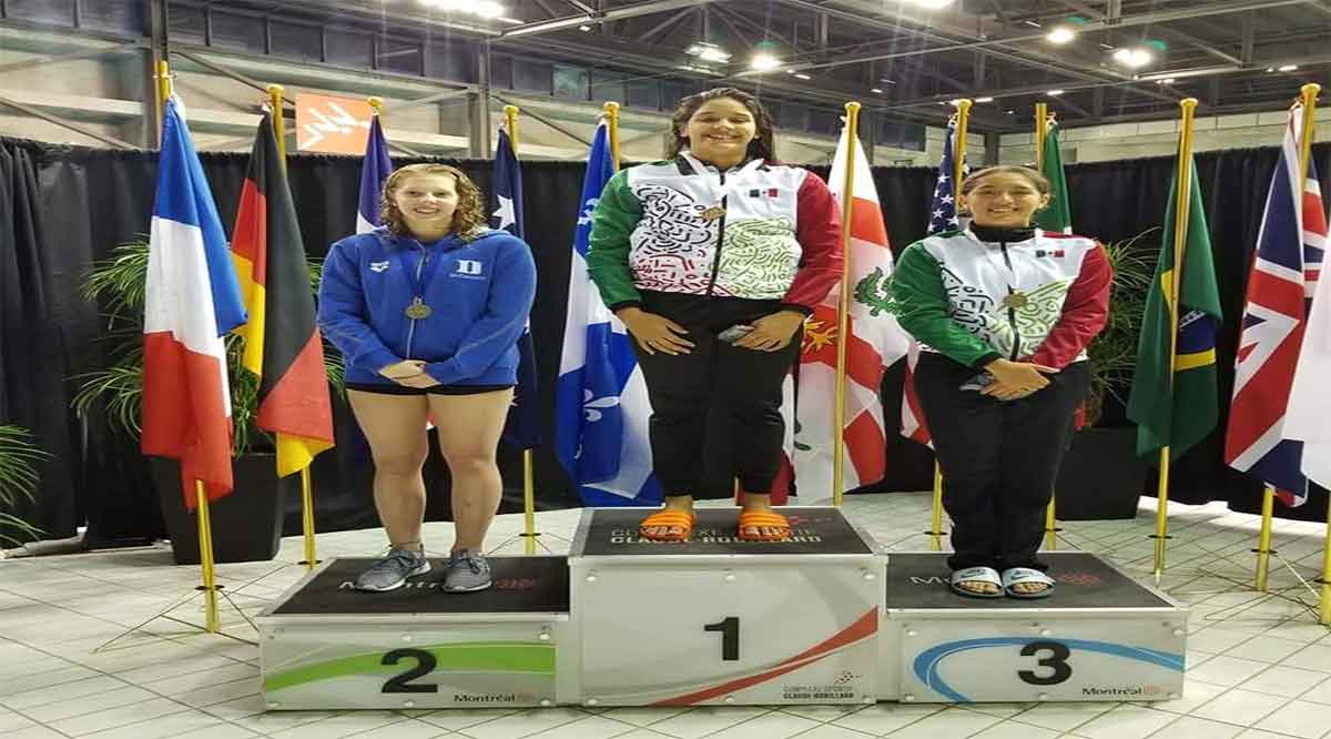 Se colgó sudcaliforniana Aranza Vázquez medalla de oro en Canadá