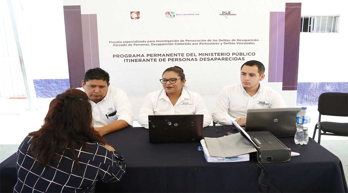 Recibirá Ministerio Público Itinerante denuncias de personas desaparecidas en La Bocana y Punta Abreojos