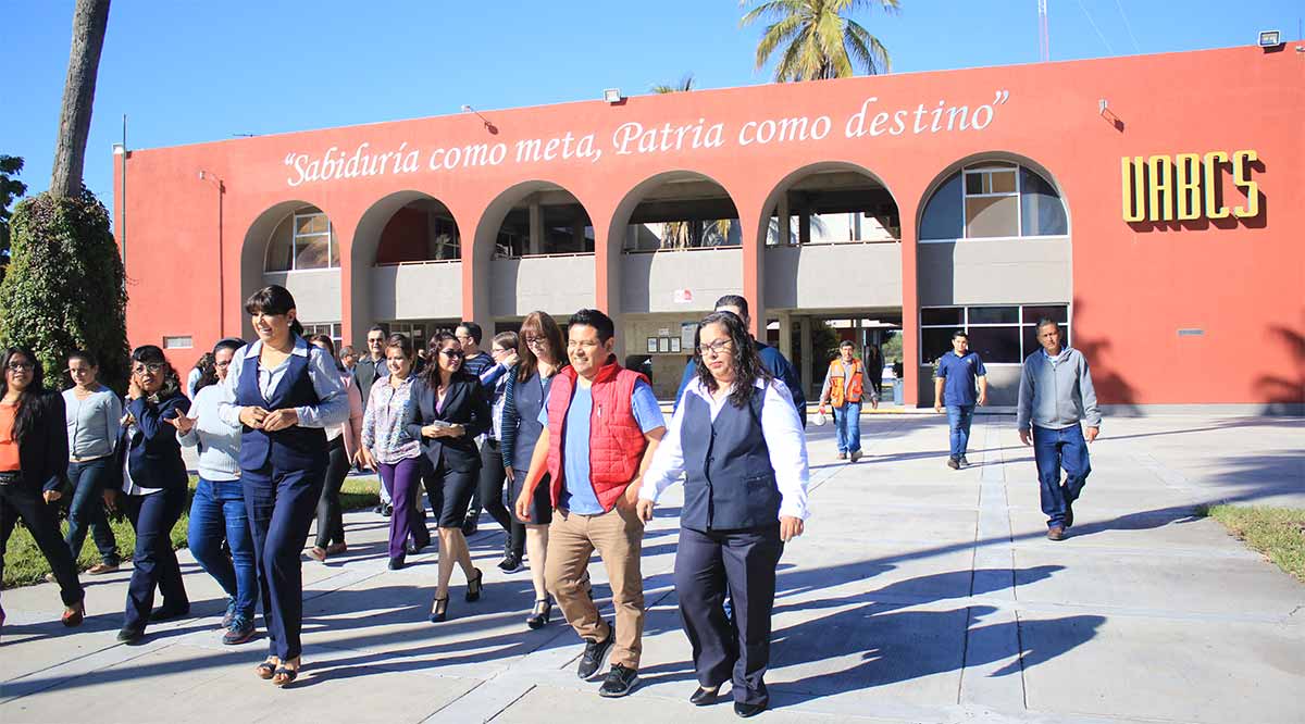 Se sumó la UABCS al Macro Simulacro 2020