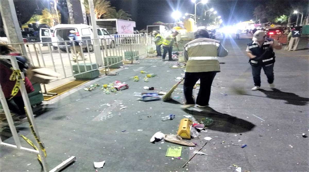 Recolectaron 45.3 toneladas de basura durante el Carnaval