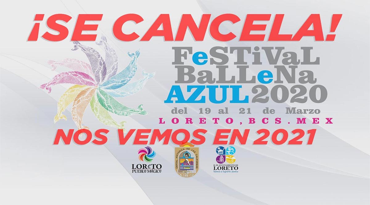 Cancelan Festival de la Ballena Azul en Loreto