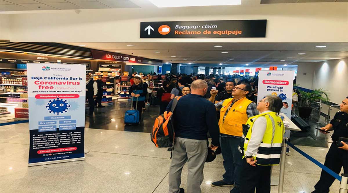 Opera filtro sanitario en Aeropuerto de Los Cabos