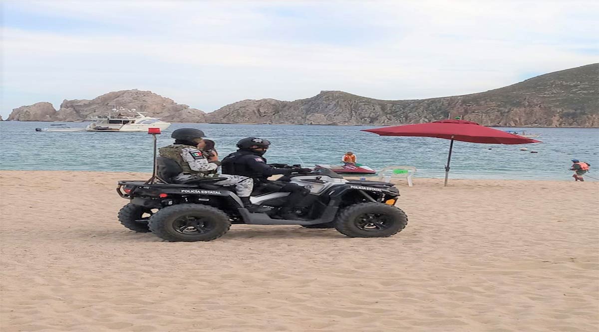 Participan 45 elementos de la Policía Estatal Preventiva en operativo “Spring Break” Los Cabos