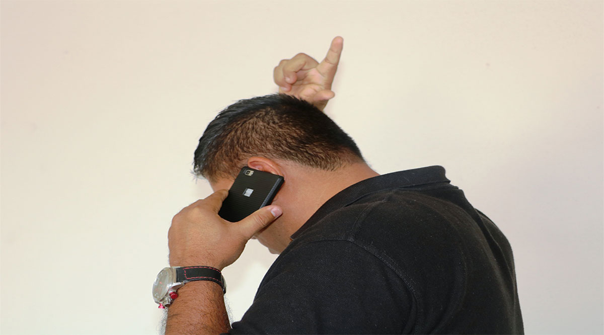 Amenazas e intento de extorsión contra vigilante de Protección Civil