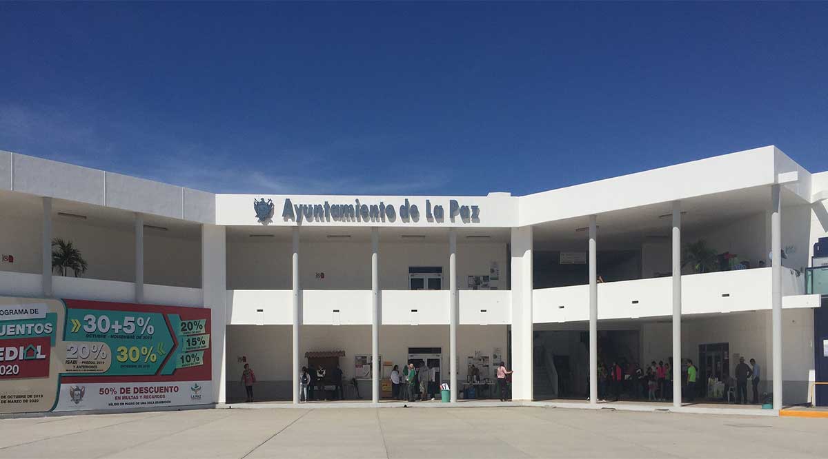 Deja de laborar el 85% del personal del Ayuntamiento de La Paz
