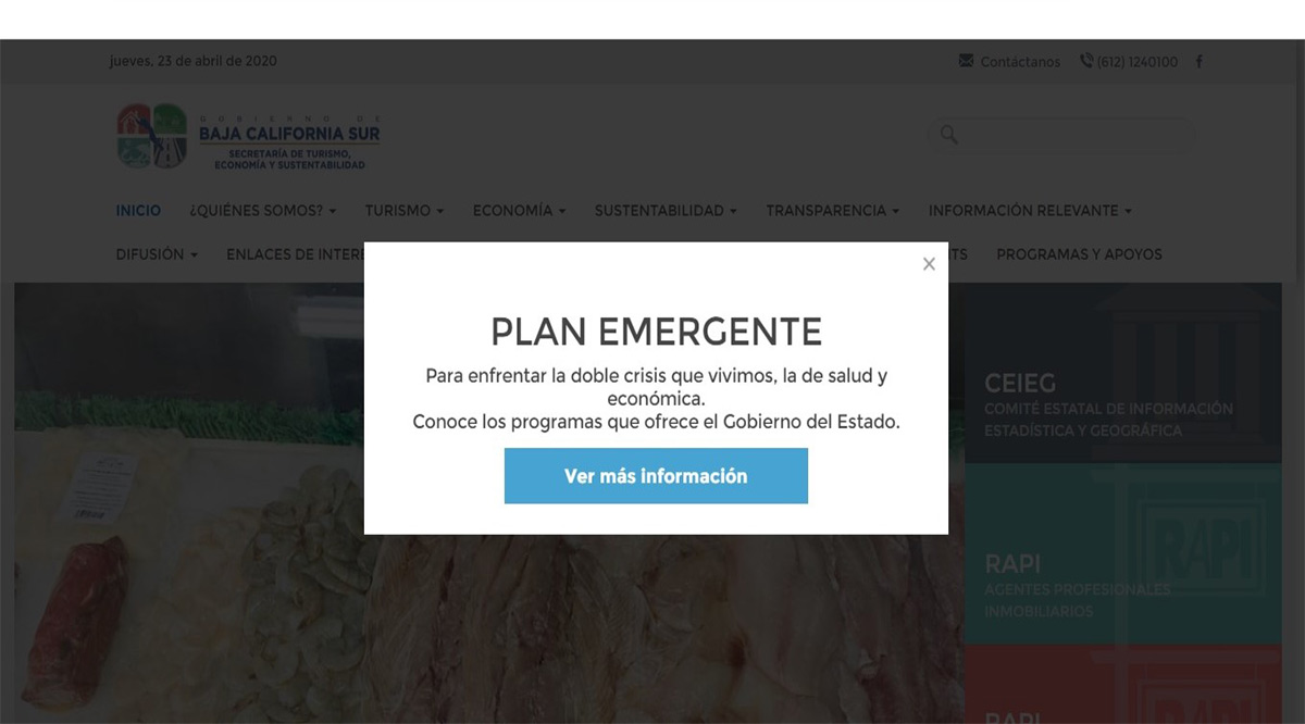 Prepara gobierno de BCS un Plan Emergente
