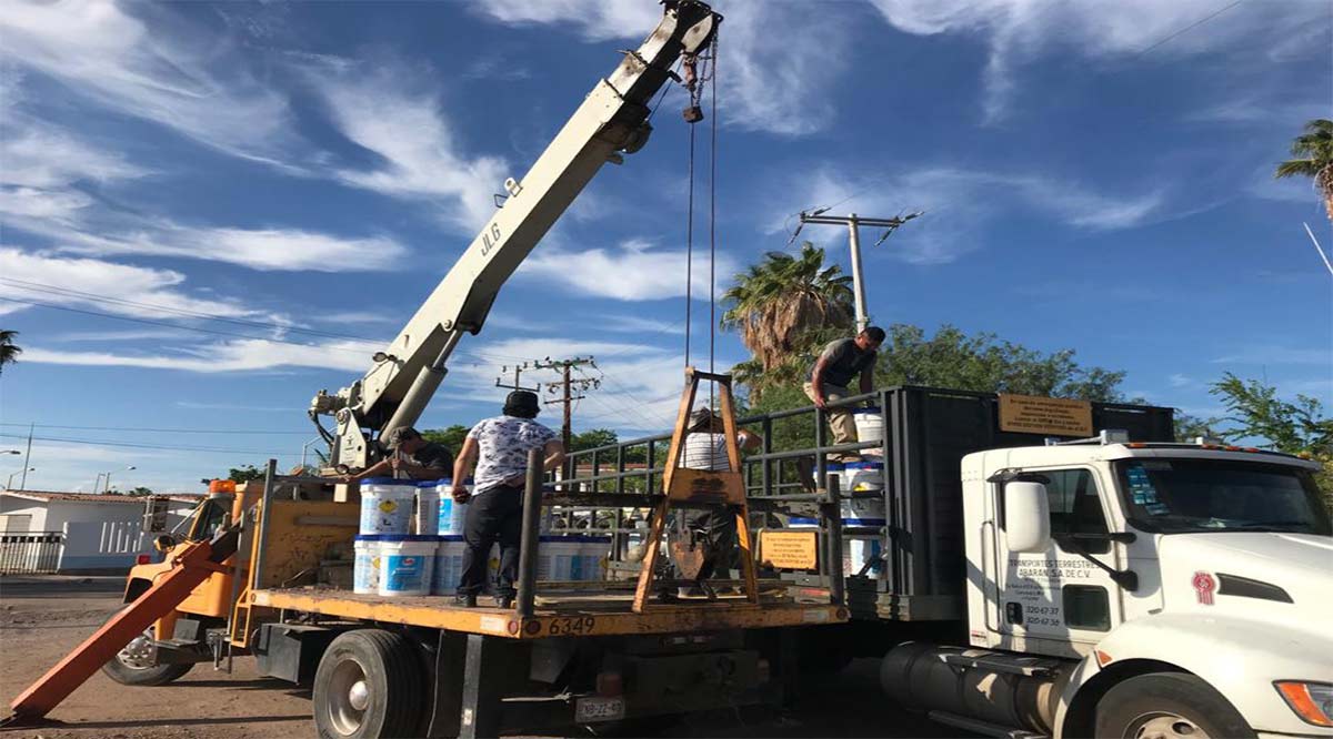 Entregan equipos de desinfección y reactivos químicos para la desinfección del agua en BCS