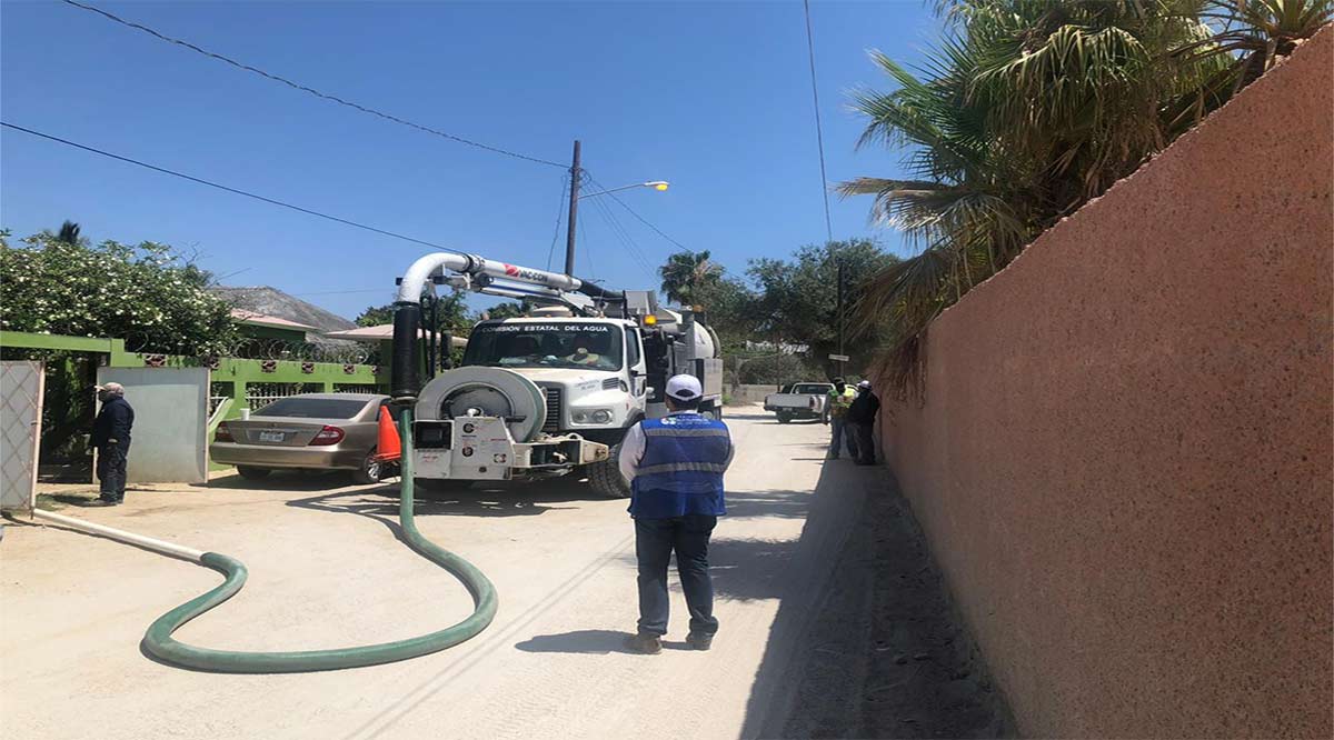 Realizó CEA labores de limpieza y desazolve en fosas sépticas de Los Barriles