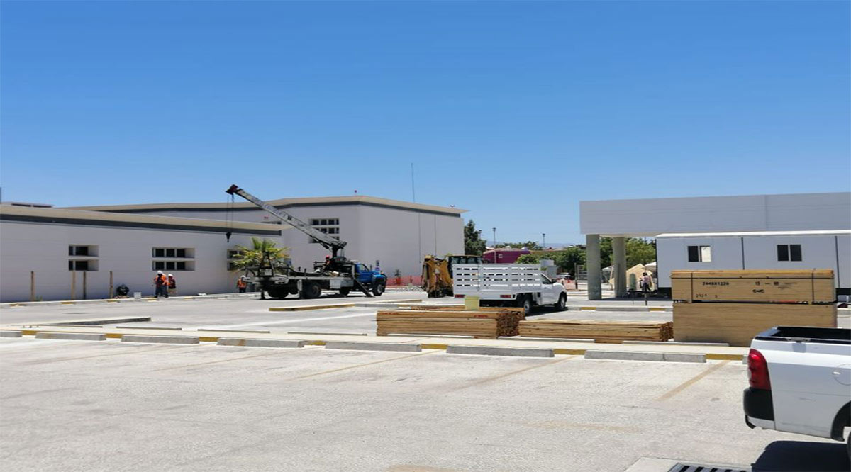 Realizan obras de remodelación y ampliación en el hospital general del Issste en La Paz