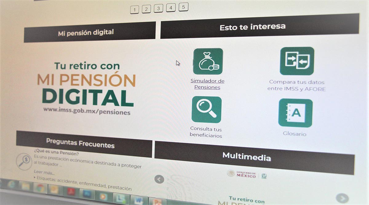 Asegurados del IMSS pueden solicitar su pensión por cesantía o vejez a través de internet