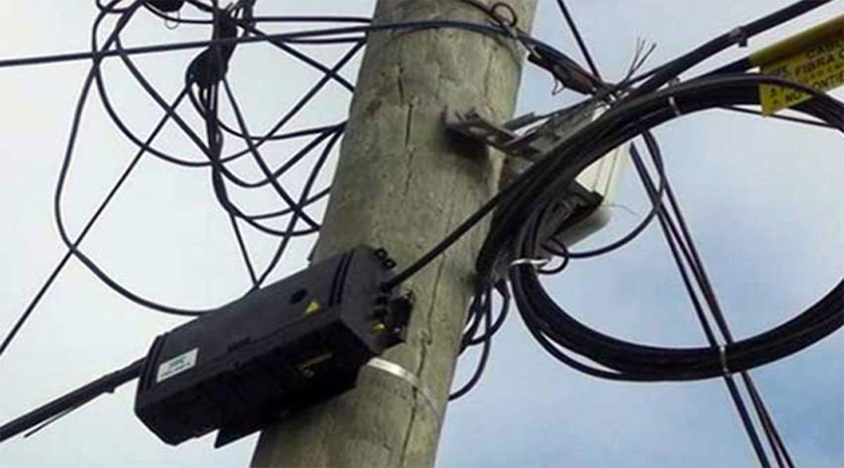 Otro robo de cable a Telmex