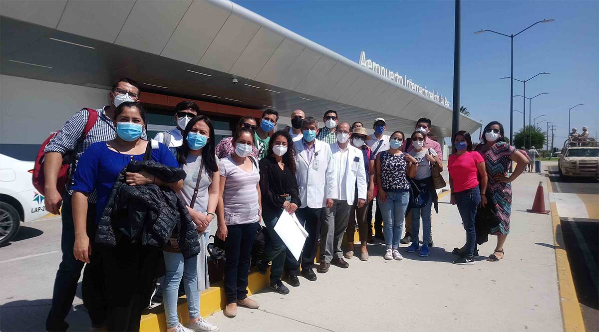 Se suman 22 médicos para apoyar la atención de pacientes con Covid-19 en BCS