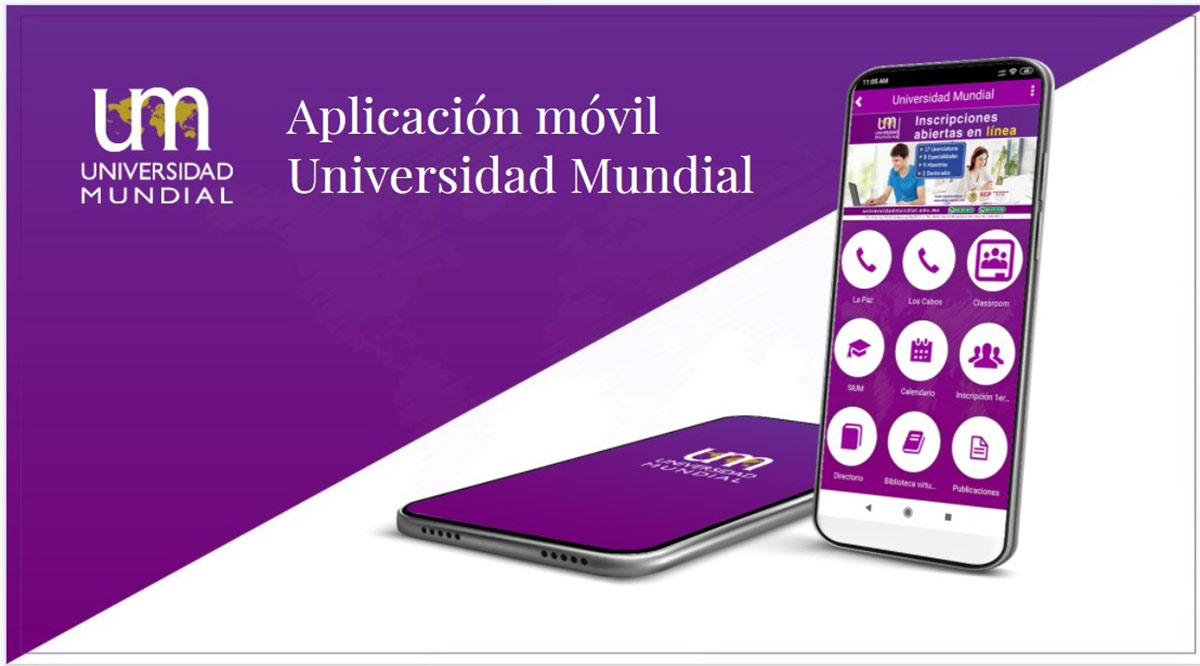 Lanza Universidad Mundial aplicación móvil para ofrecer sus servicios a la comunidad