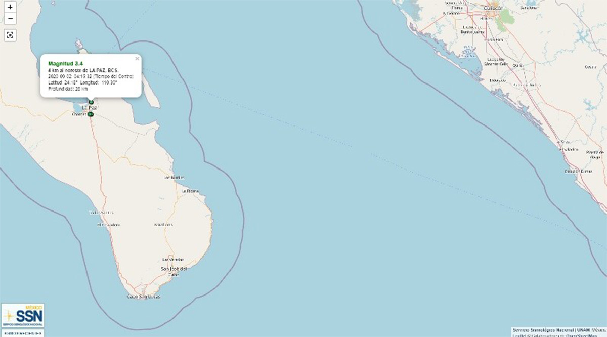 Se registraron 3 sismos de baja magnitud en La Paz