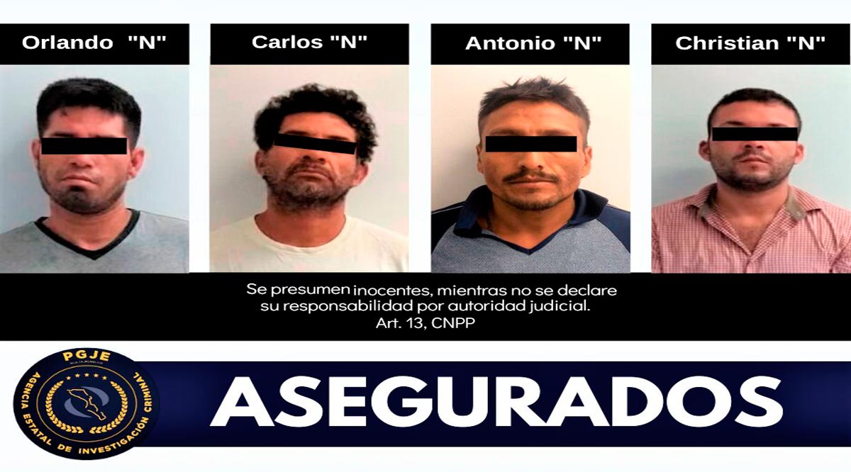 Aseguran a 4 personas con droga en La Paz