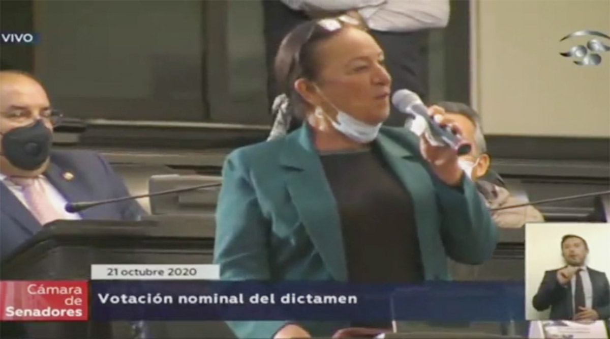Le tunden a senadora Lucía Trasviña por su “a favor cabrones” en desaparición de fideicomisos
