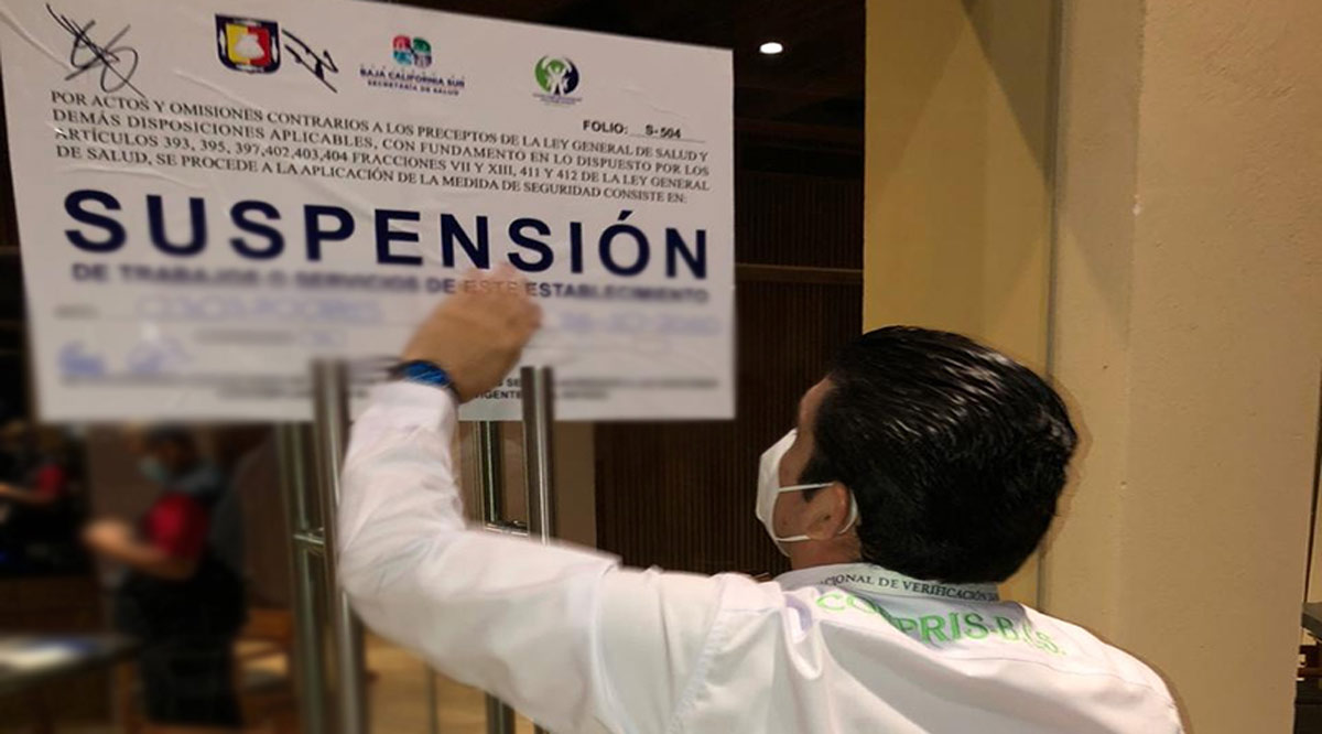 Multa Coepris a hotel de La Paz con 350 mil pesos