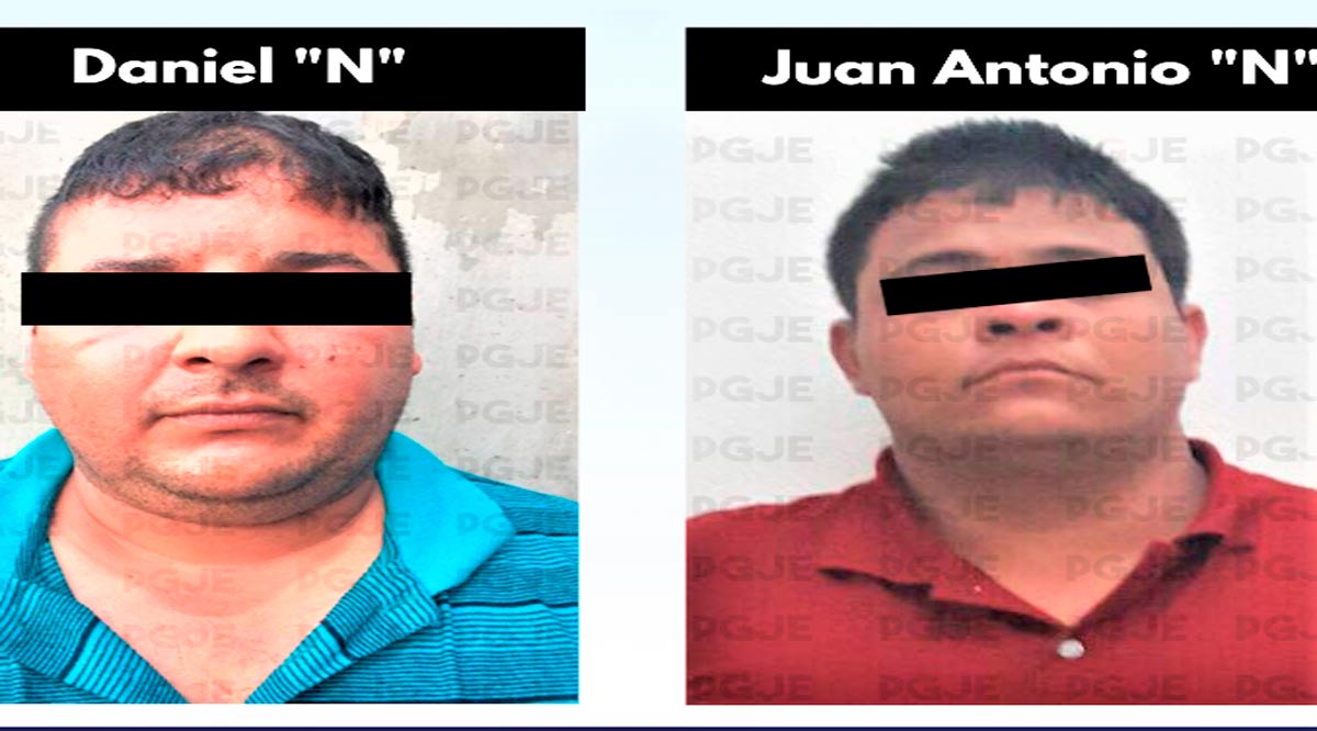 Sentencian a 15 y 12 años de prisión a imputados por homicidio de dos elementos de la PGJE