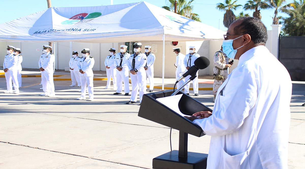 Reconoce gobierno de BCS labor médica de la Armada de México durante la pandemia