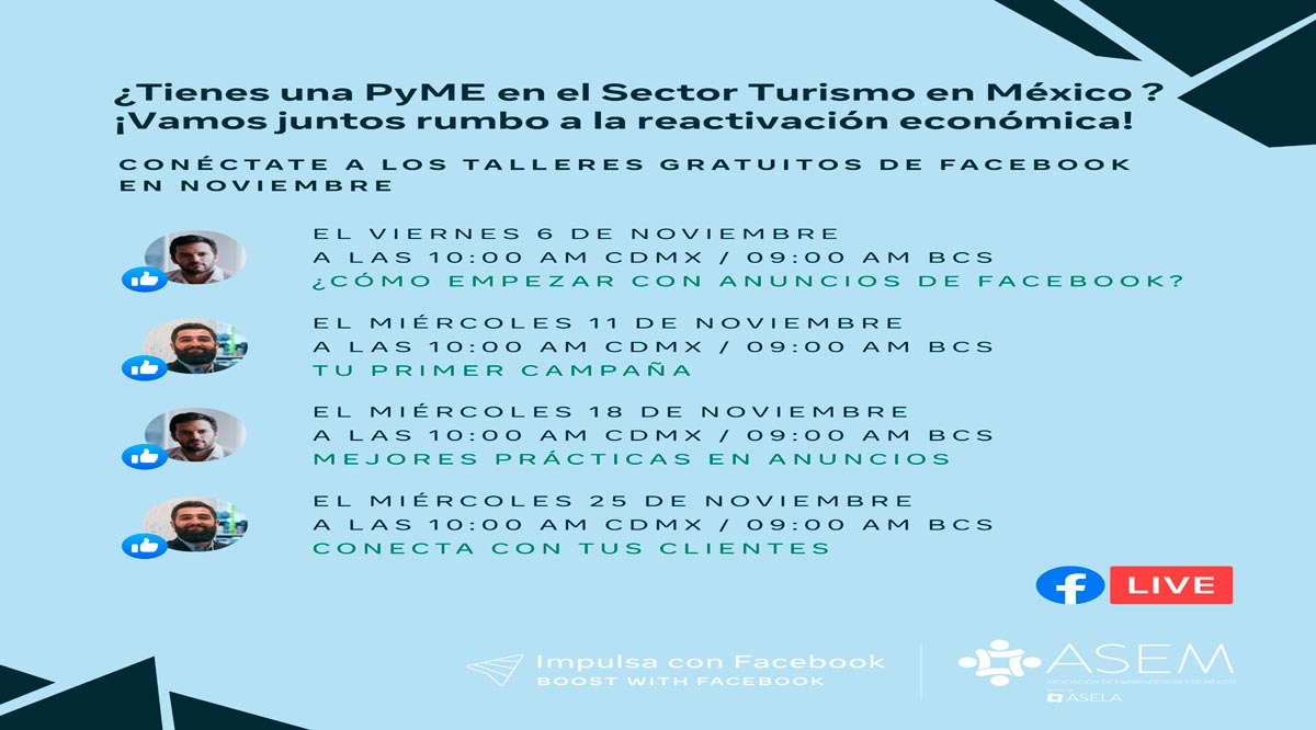 Ofrece Setues curso de Facebook para la reactivación turística
