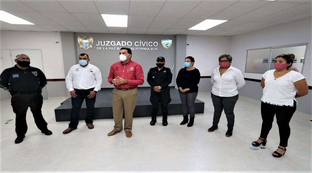 Llevan un avance del 70% las obras de los Juzgados Cívicos en La Paz