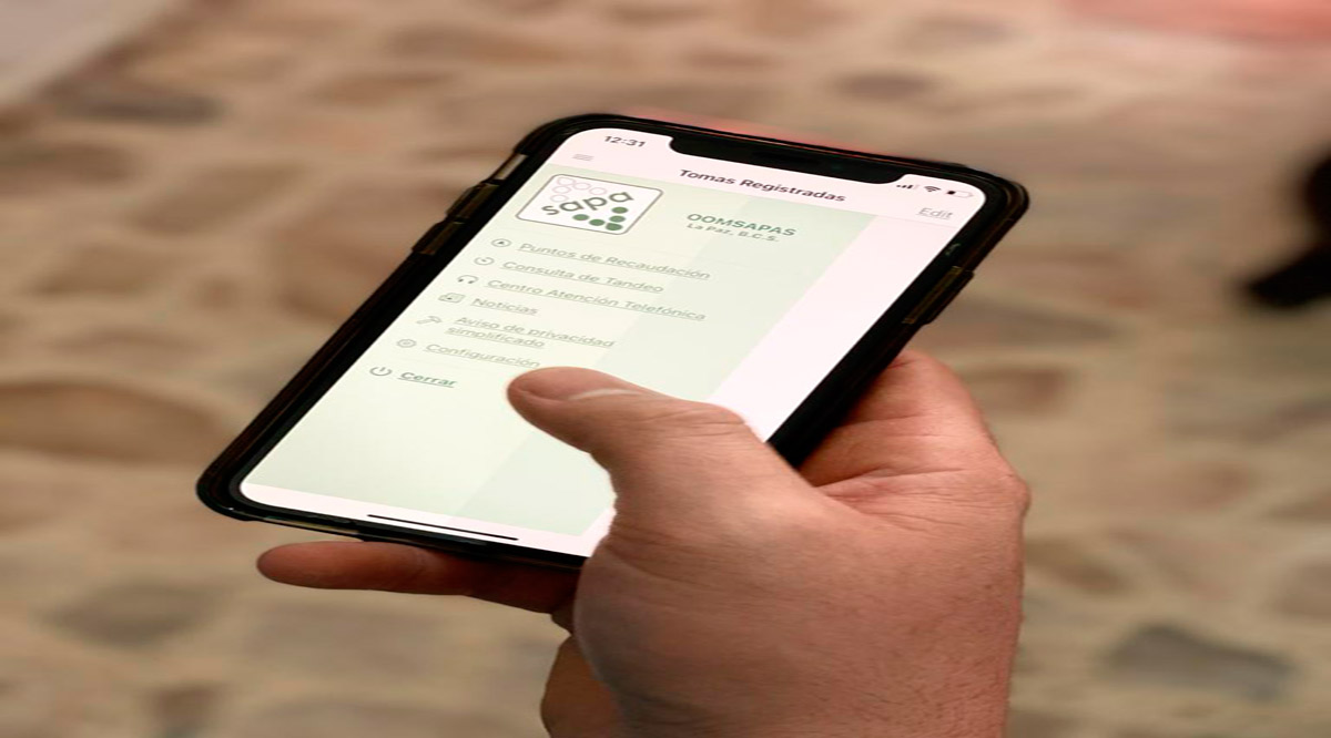 Disponible para iOS la aplicación del Oomsapas de La Paz