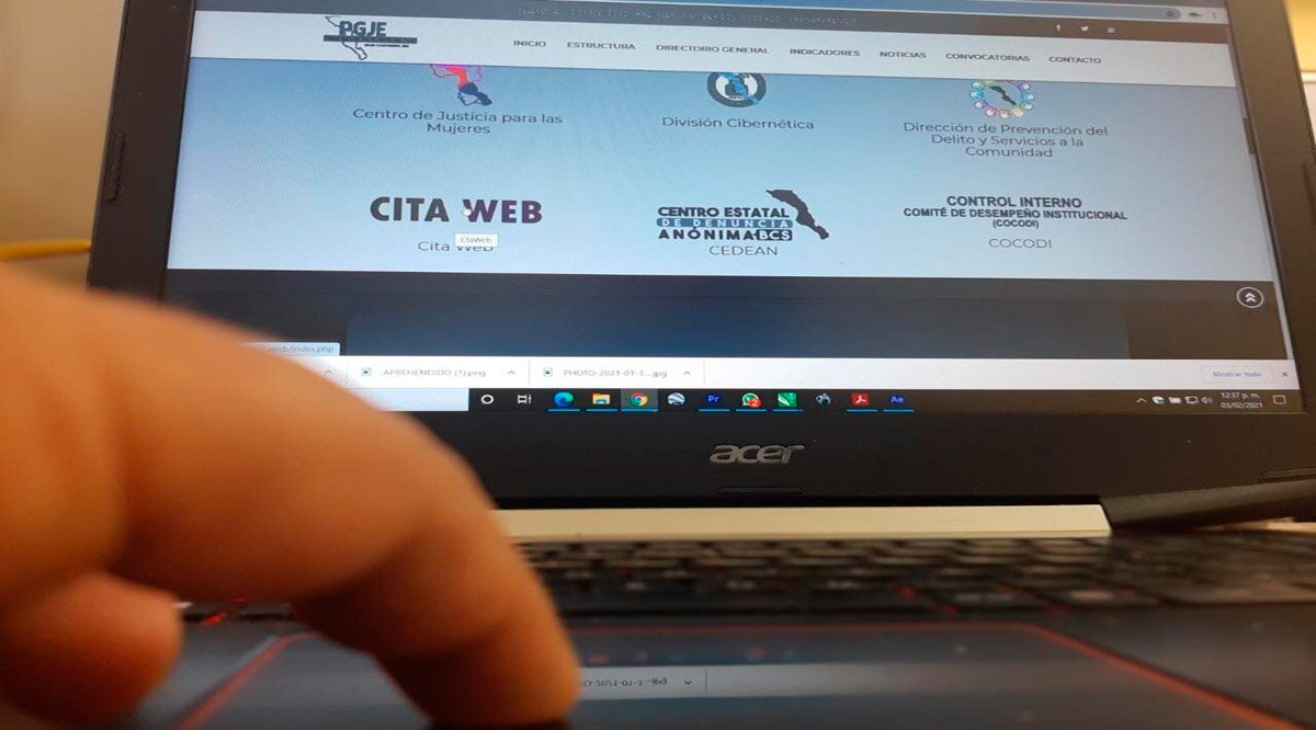 Se atendieron a 1,445 personas en 2020 a través de Cita Web de la PGJE