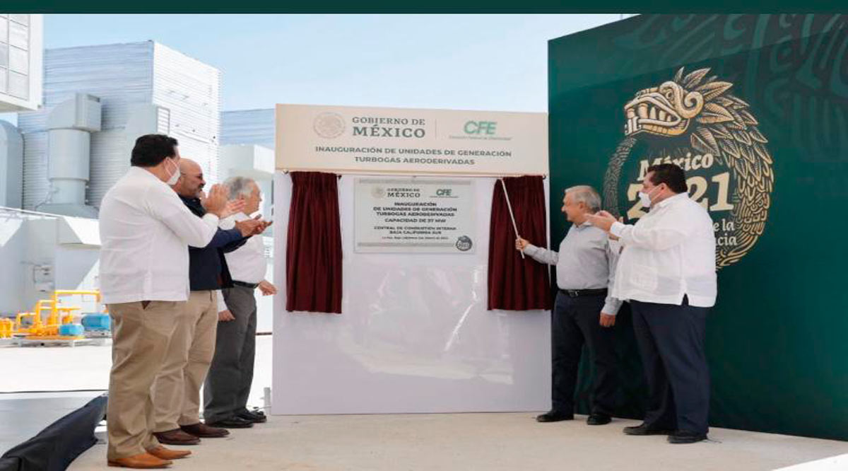Compromete Federación 4 nuevas unidades aeroderivadas y  construcción de una nueva planta termoeléctrica