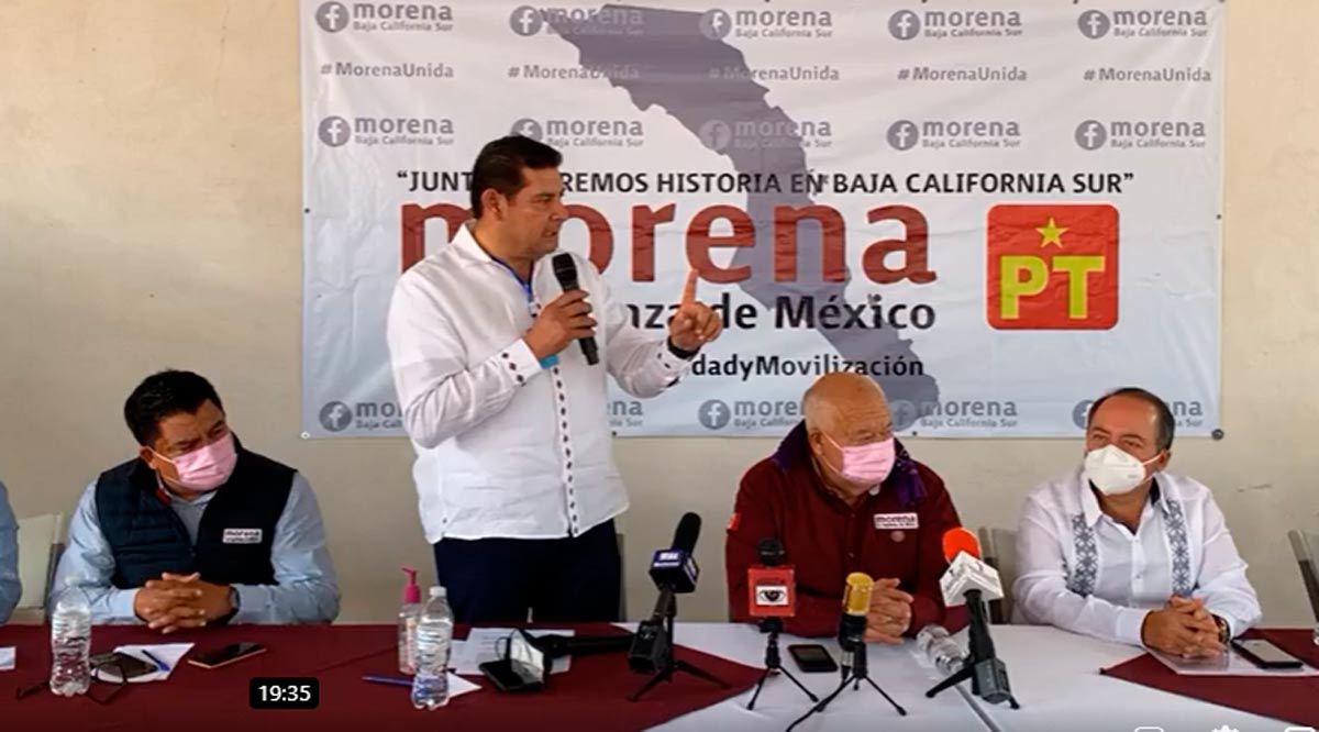 Advierte Morena que vigilará al Gobernador para que no ‘meta las manos’ en la elección de BCS