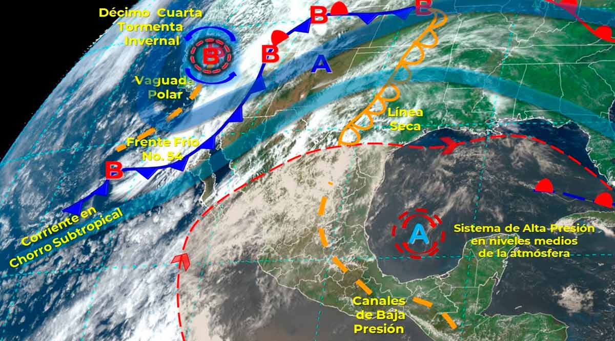 Tormenta invernal sobre BCS en plena primavera