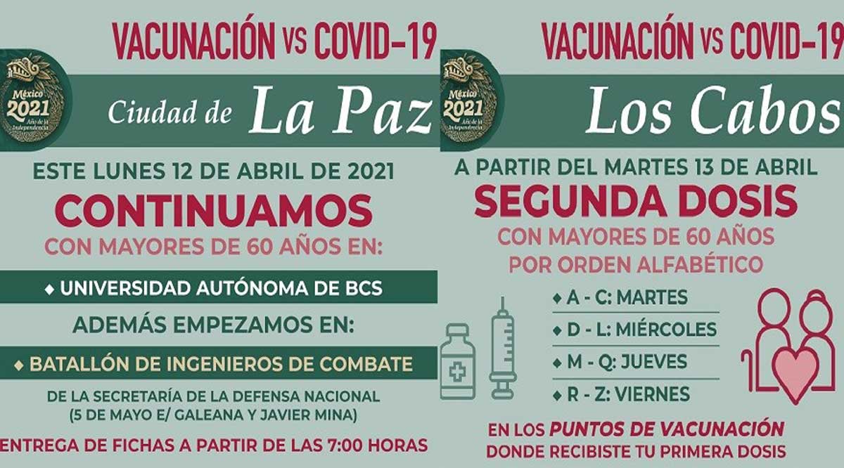 Comienza a llegar más vacuna a BCS; esta semana jornada en La Paz, Los Cabos y Comondú Comienza a llegar más vacuna a BCS; esta semana jornada en La Paz, Los Cabos y Comondú