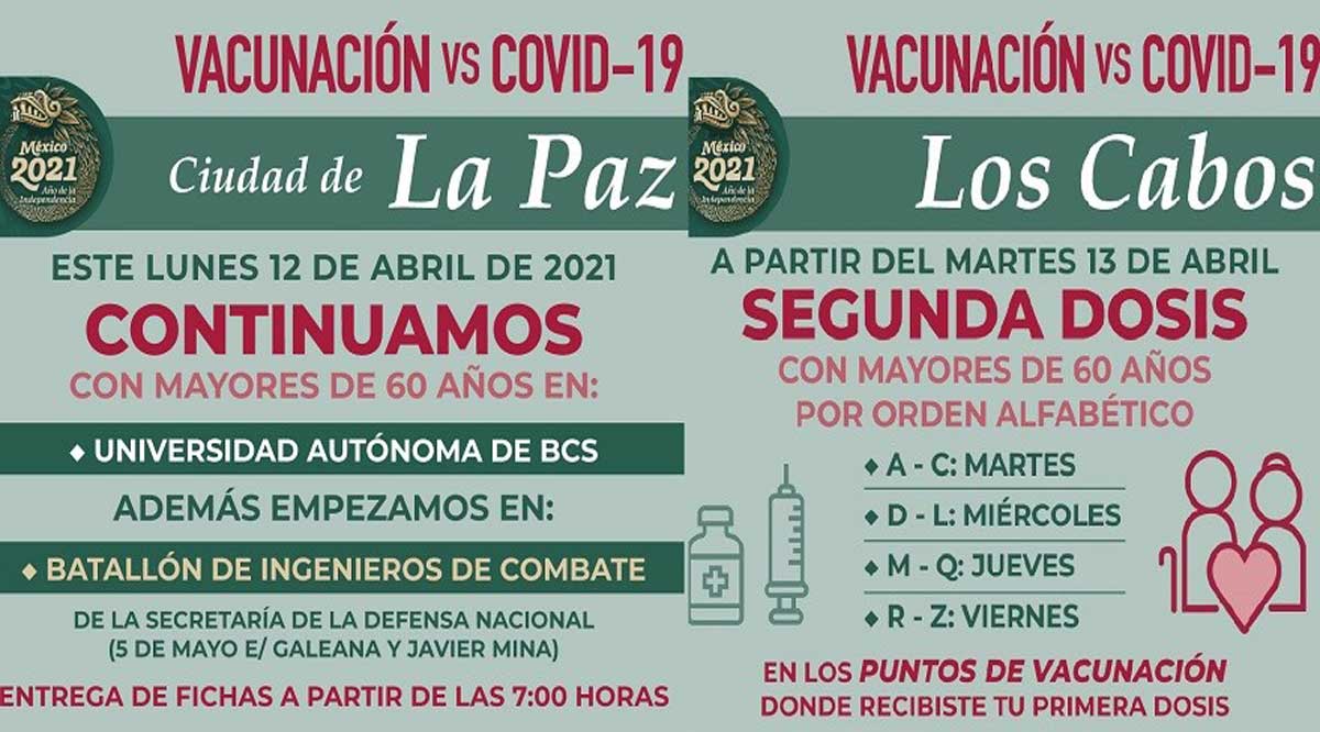 Comienza a llegar más vacuna a BCS; esta semana jornada en La Paz, Los Cabos y Comondú