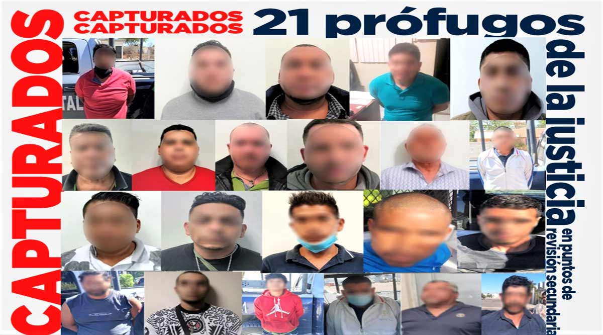 Se han detenido a 22 personas prófugas de la justicia en lo que va del año en BCS