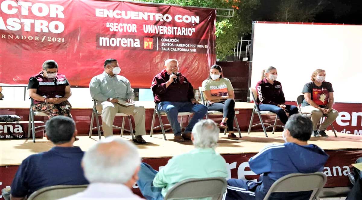 “Se sumará el gobierno estatal de Morena para que la UABCS pueda recibir más estudiantes”: Víctor Castro “Se sumará el gobierno estatal de Morena para que la UABCS pueda recibir más estudiantes”: Víctor Castro
