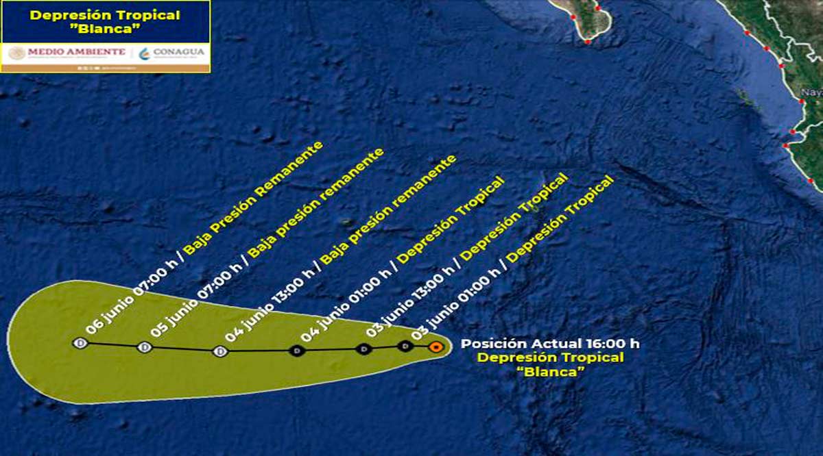 Se disipará “Blanca” el fin de semana y no dejará lluvia en BCS