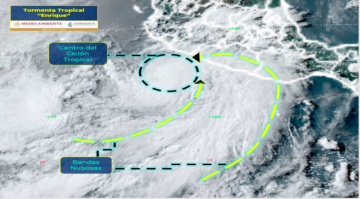 “Enrique” se abriría al Pacífico frente a las costas de BCS