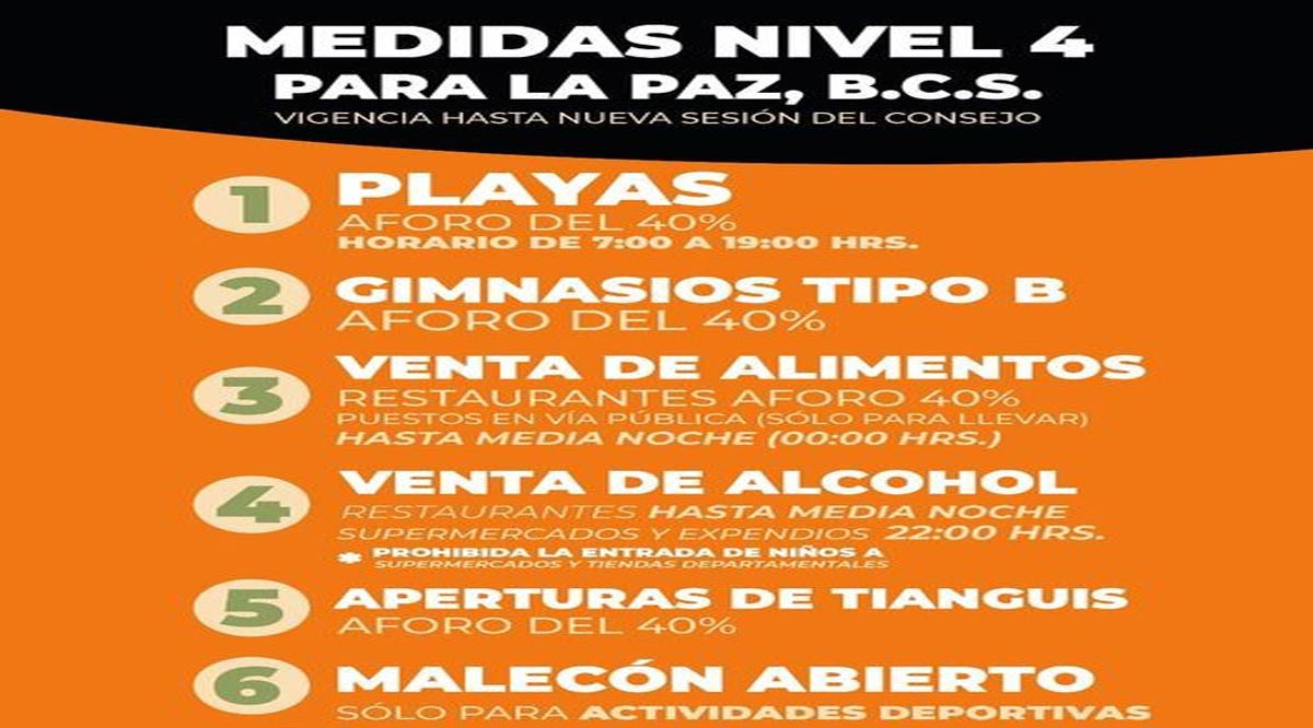 Relajan medidas restrictivas en La Paz e incrementan aforos