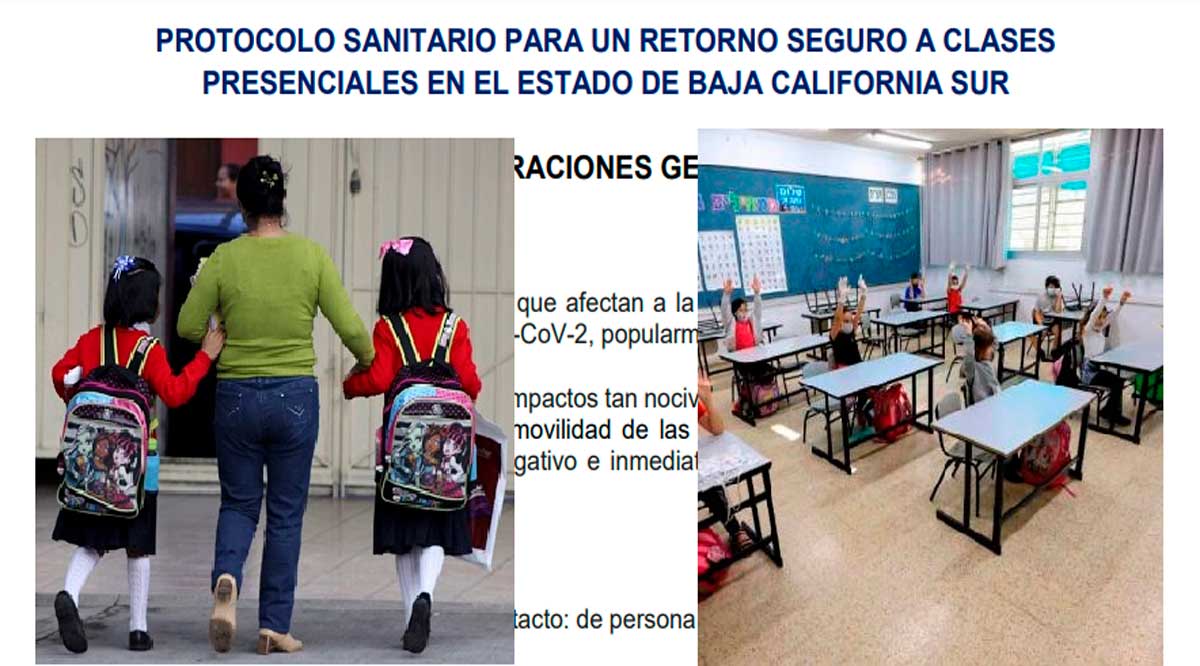Va educación presencial en BCS; publica Coepris protocolos de regreso a las aulas