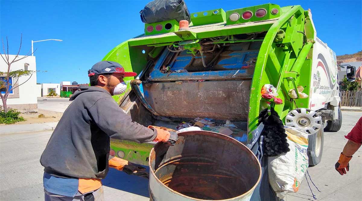 Refuerzan recolección de basura en La Paz con la sectorización