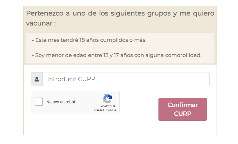 Inició registro de vacunación para grupo de 12-17 años con alguna comorbilidad en BCS