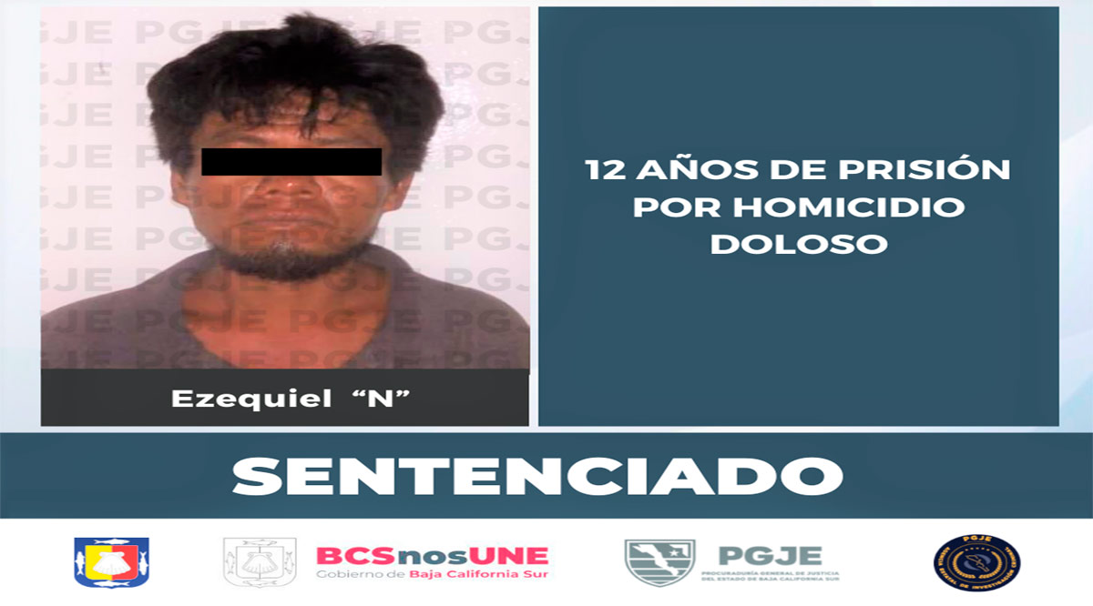Sentenciado a 12 años de prisión por homicidio doloso en Mulegé