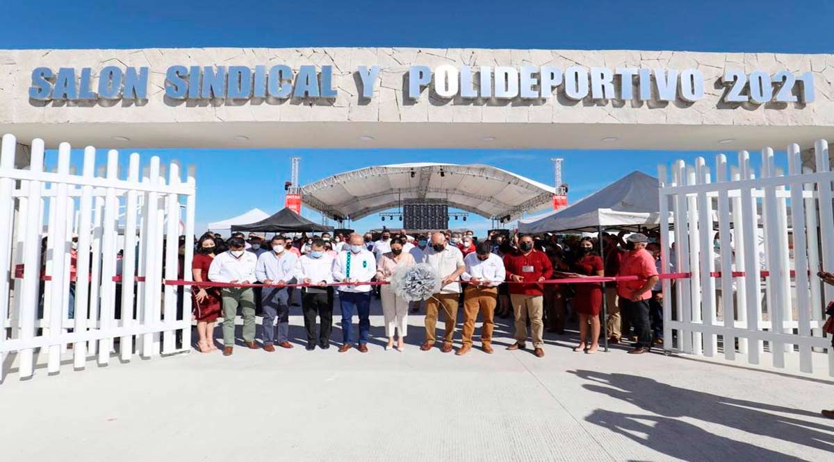 Inauguran unidad deportiva del sindicato del Seguro Social