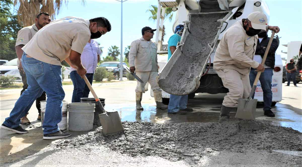 Reparó el Oomsapas de Los Cabos 202 bahces con el programa “Bacheo tras Fuga”