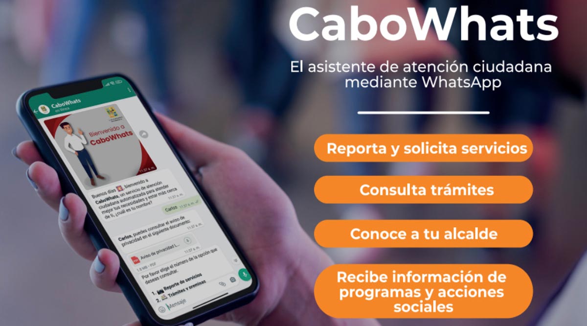 Acercan soluciones a problemas de la comunidad a través del programa CaboWhats en Los Cabos
