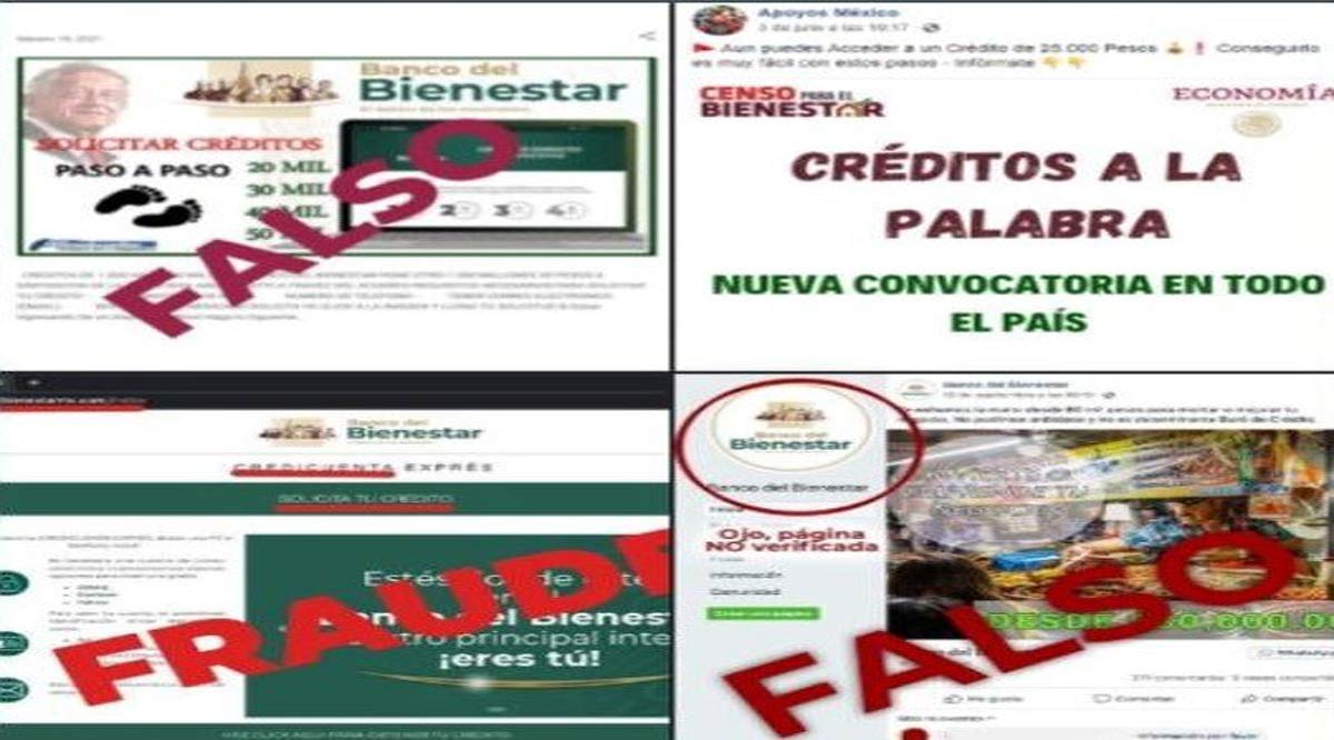 Alerta Policía Cibernética sobre faltos créditos de banco Bienestar