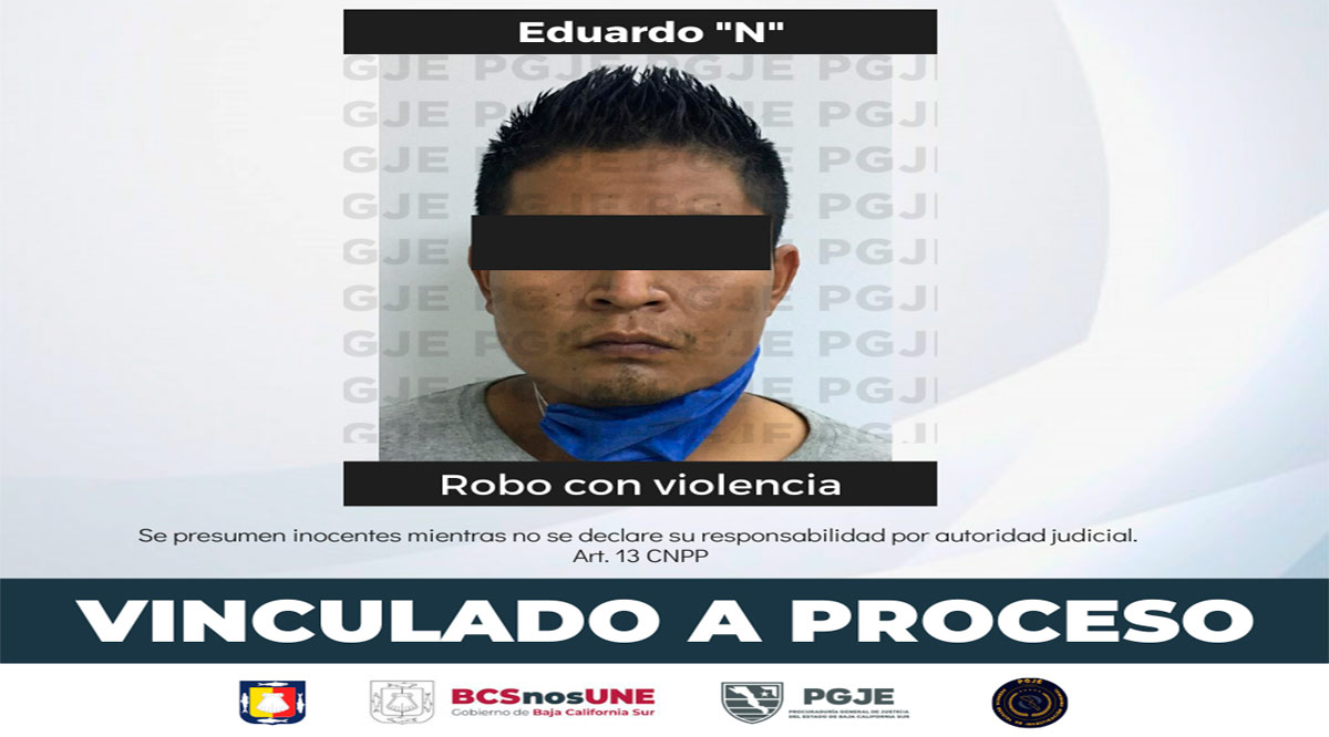 Tras las rejas sujeto responsable de robo con violencia a un negocio en Los Cabos Tras las rejas sujeto responsable de robo con violencia a un negocio en Los Cabos
