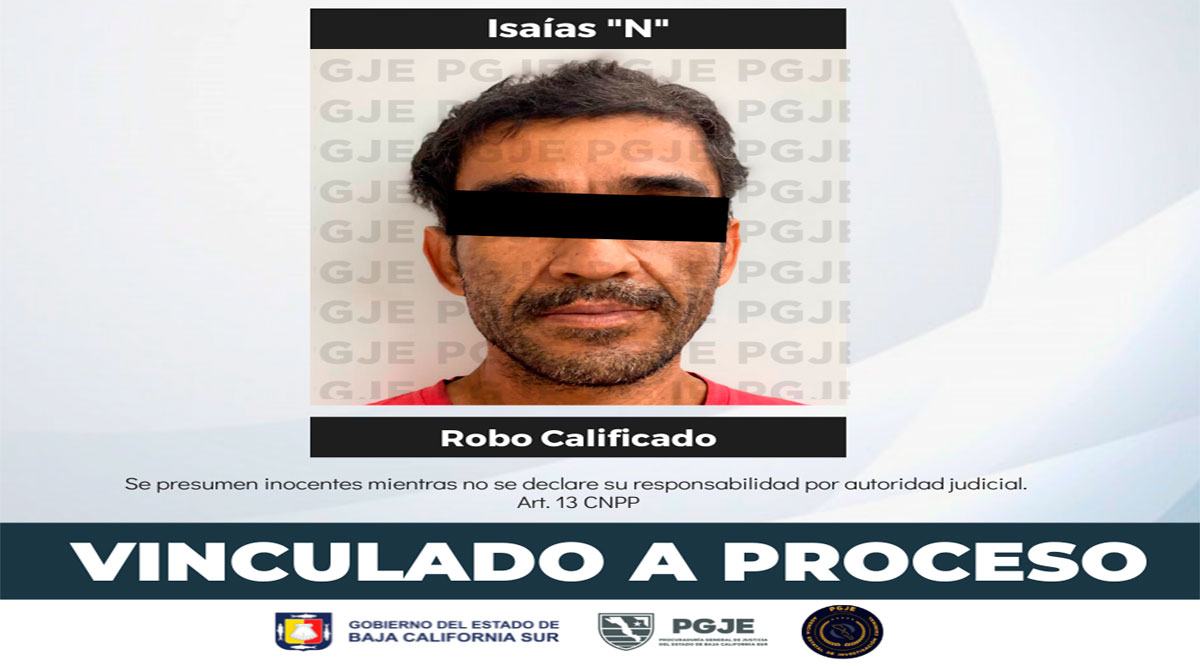 Prisión preventiva a imputado por robo a un Oxxo en La Paz