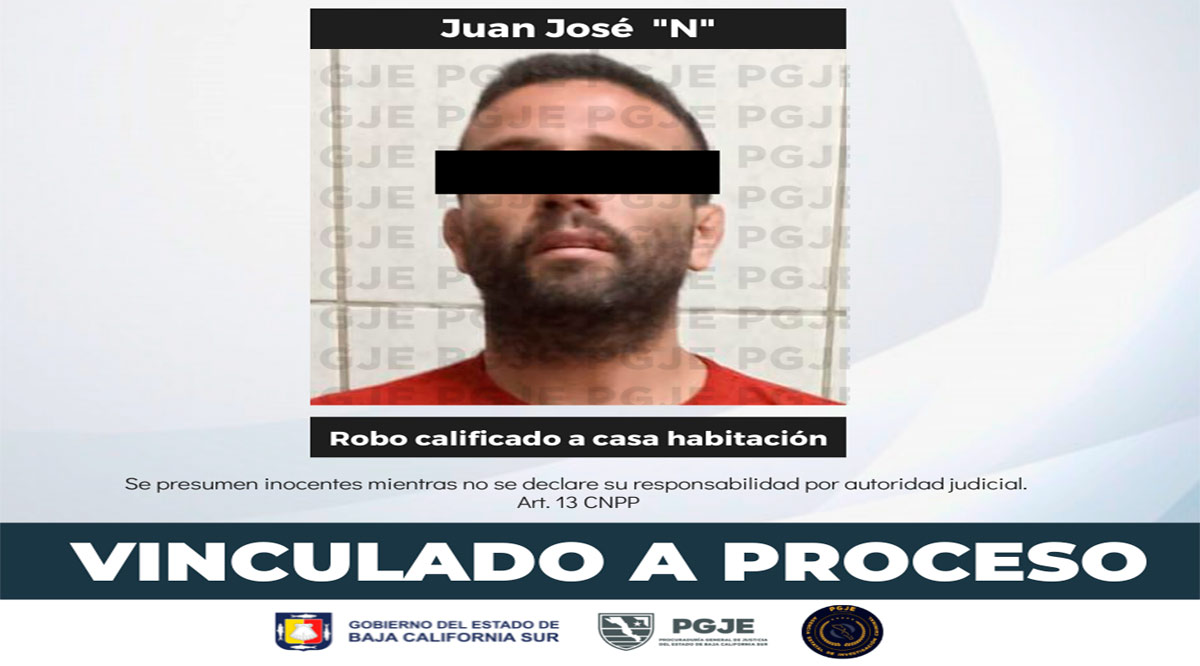 Prisión preventiva para sujeto por robo en Mulegé
