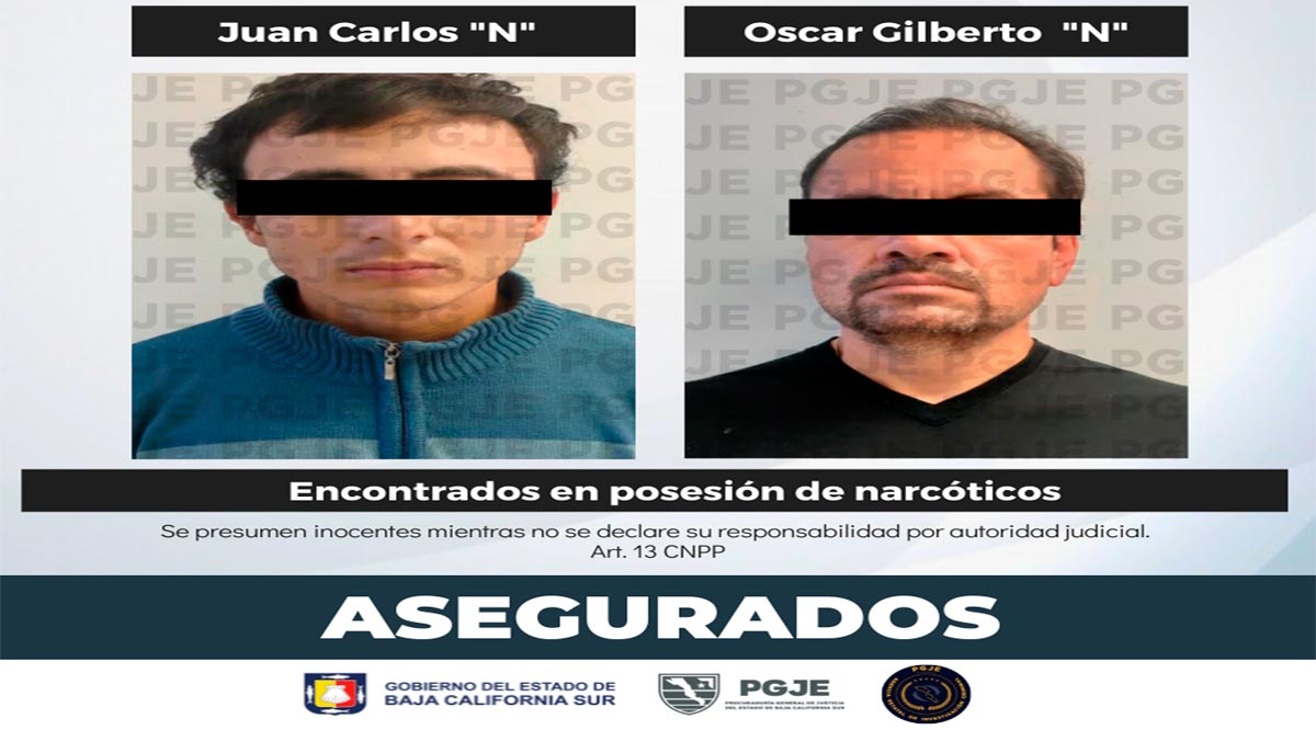 Aseguran a dos sujetos en operativos antinarcóticos en La Paz