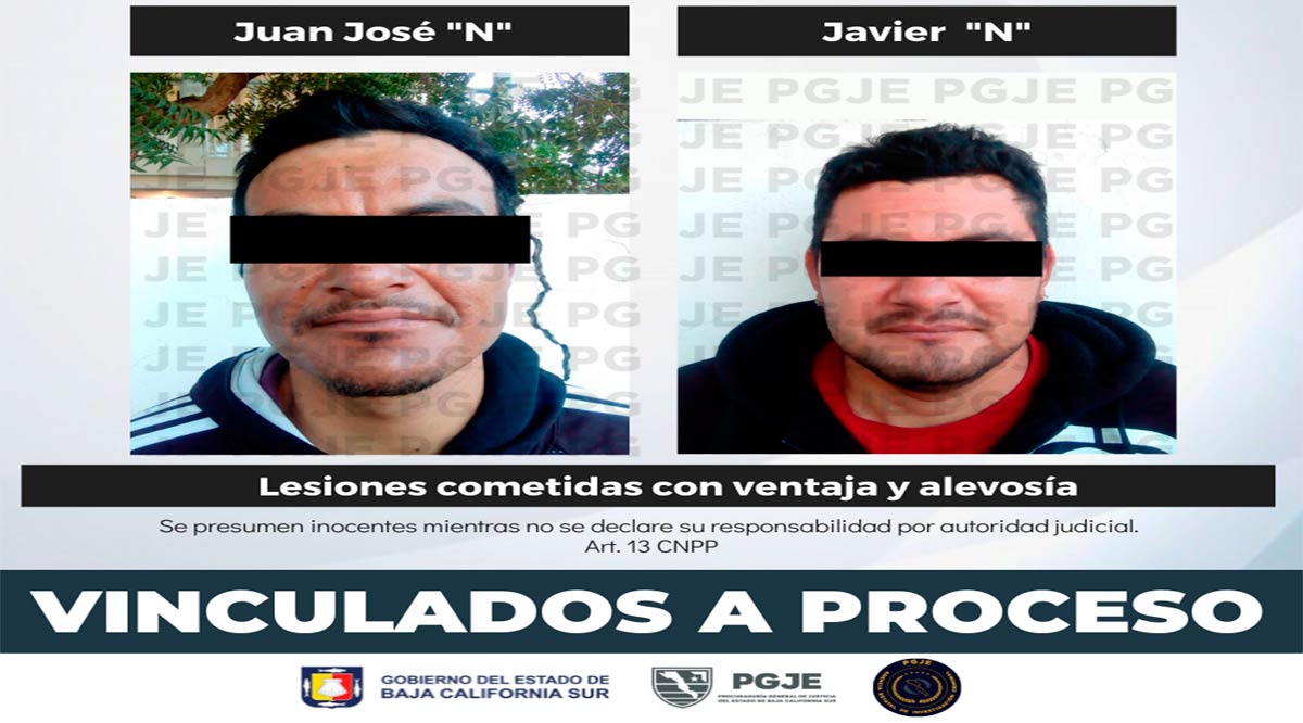Vinculados a proceso imputados por lesiones cometidas con ventaja y alevosía en Mulegé